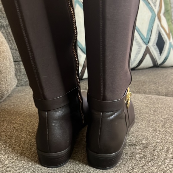 MICHAEL Michael Kors Hamilton Tall Riding Boots - Dark Chocolate Size 5.5 - Picture 8 of 14